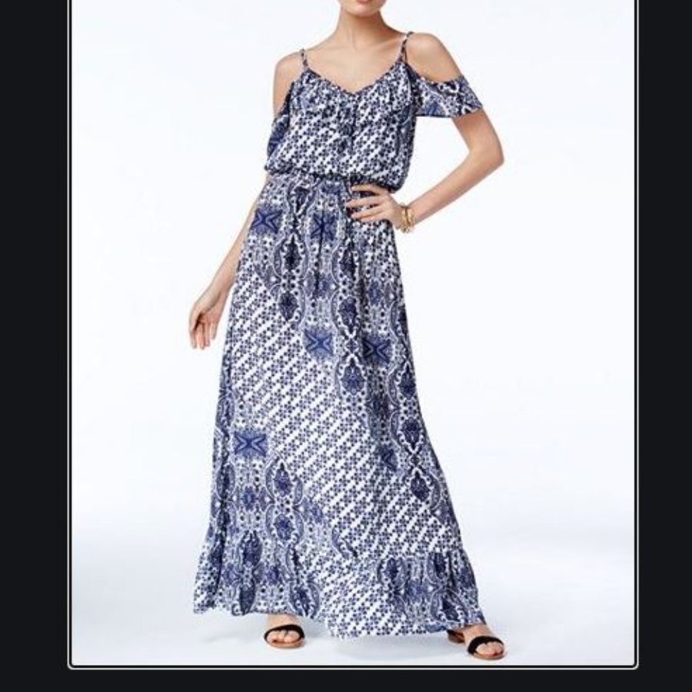SOLD OUT!! INC International Concepts Coldshoulder Maxi Dress